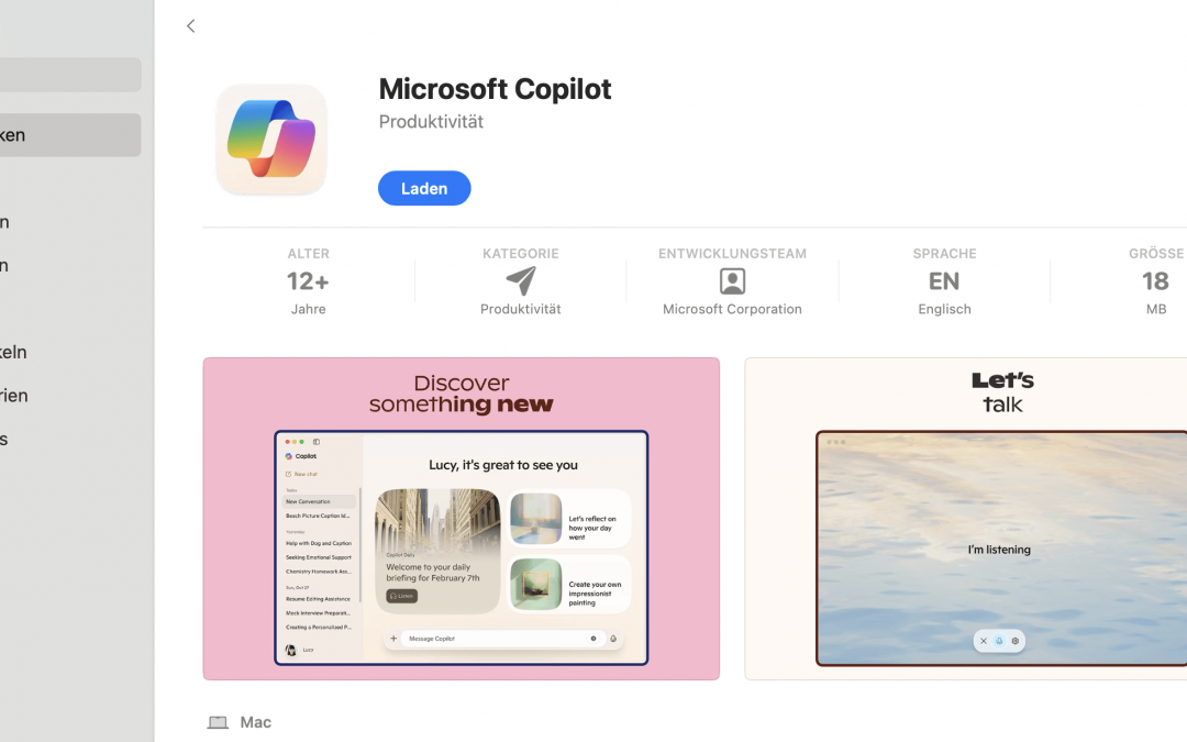 Microsoft Copilot für macOS: Neue KI-Power für den Mac 