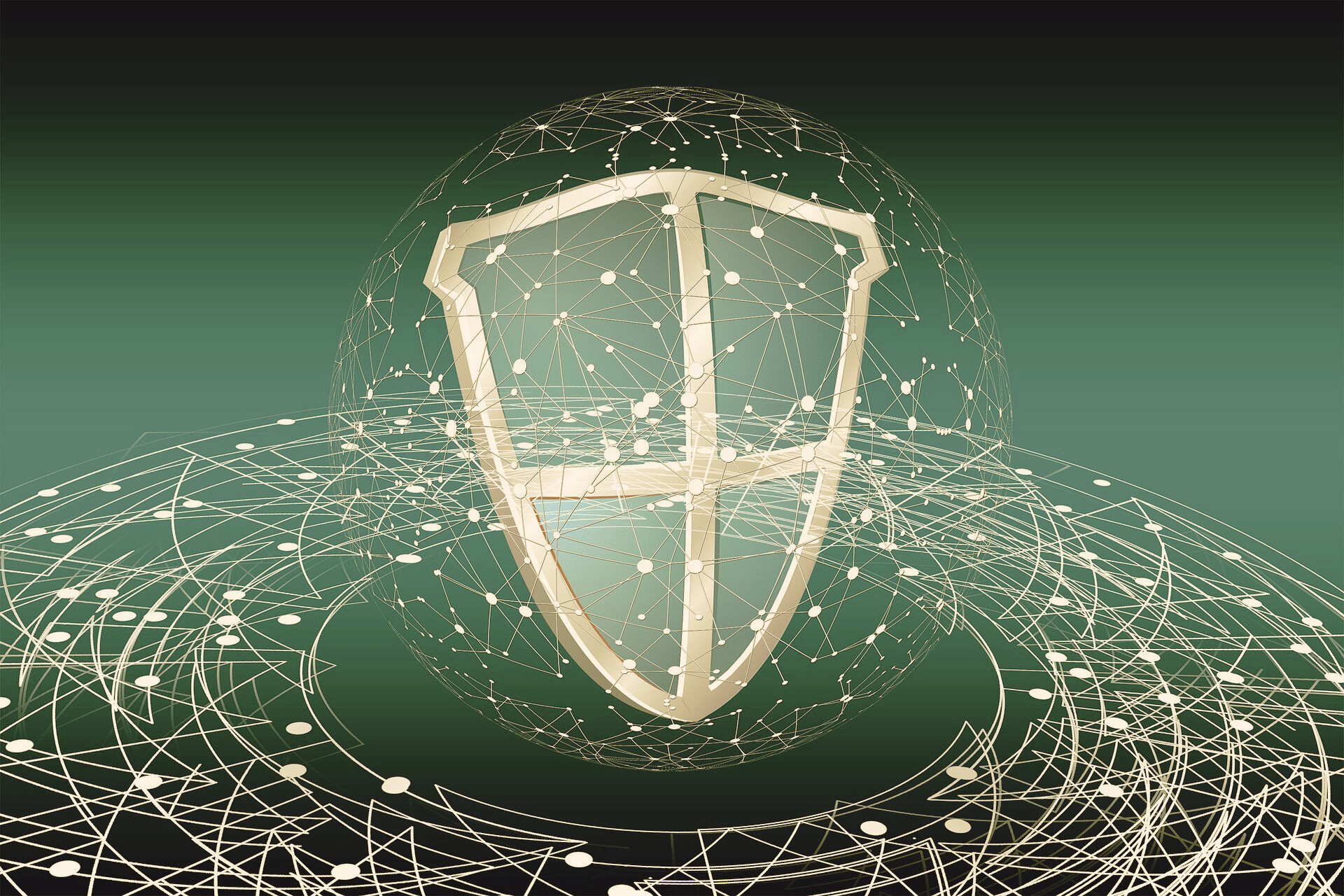 Schutzschild als Symbol für Cyber-Security und den Schutz von Microsoft-365-Konten